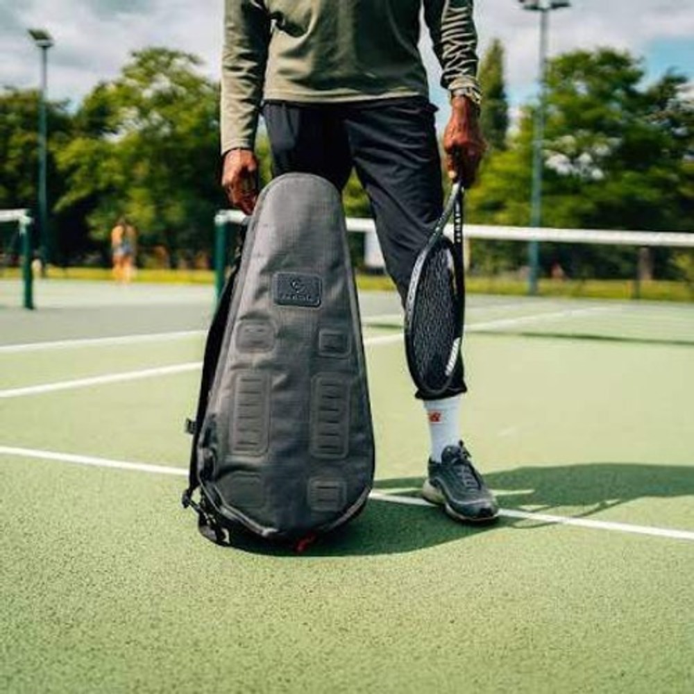 Cancha Racquet Bag Pro Black CRBP-01 Weather Resistant Tennis Sports Backpack - Picture 2 of 16
